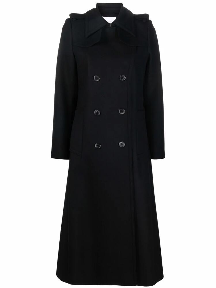 IVY OAK double-breasted tailored coat - Black Cover