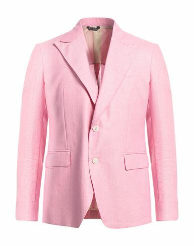 Brian Dales Man Blazer Pink Linen, Polyamide Cover