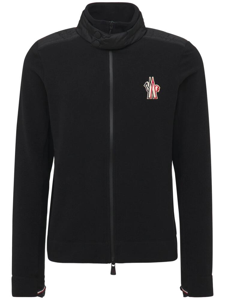 MONCLER GRENOBLE Stretch Tech Fleece Zip-up Cardigan Cover