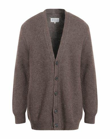 Maison Margiela Man Cardigan Khaki Wool, Alpaca wool Cover