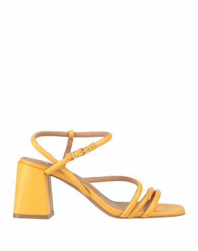 Bibi Lou Woman Sandals Ocher Leather Cover