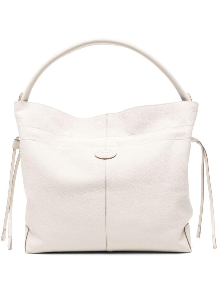 Tod's medium Di leather bucket bag - White Cover