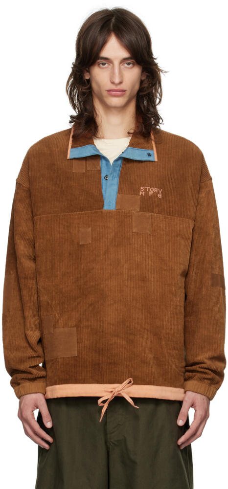 Story mfg. Brown Polite Pullover Sweatshirt Cover