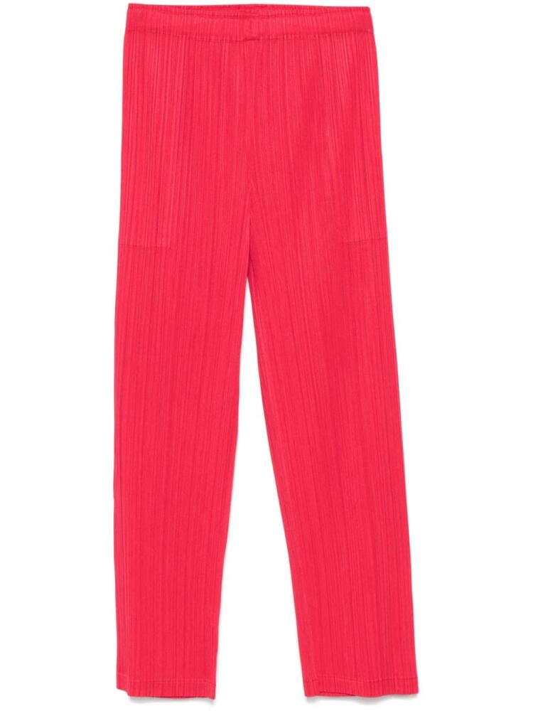 Pleats Please Issey Miyake Monthly Colors: September trousers - Red Cover