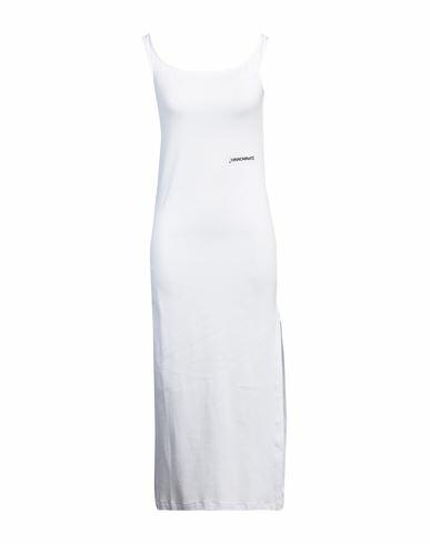 Hinnominate Woman Midi dress White Cotton, Elastane Cover