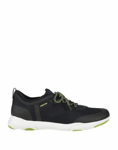 Geox Man Sneakers Midnight blue Textile fibers Cover