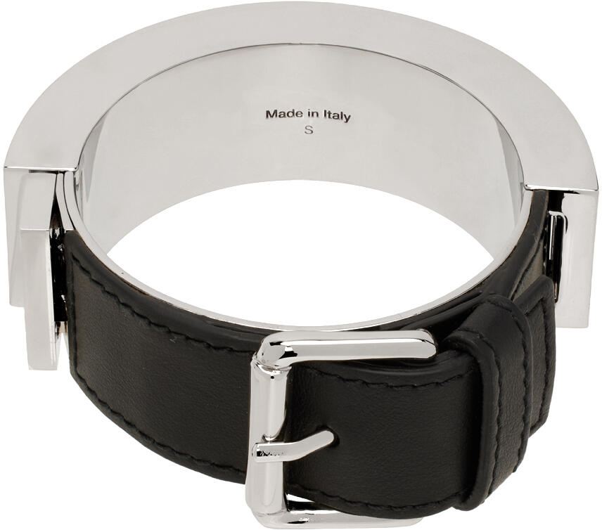 Acne Studios Silver Belt Cuff Bracelet Cover