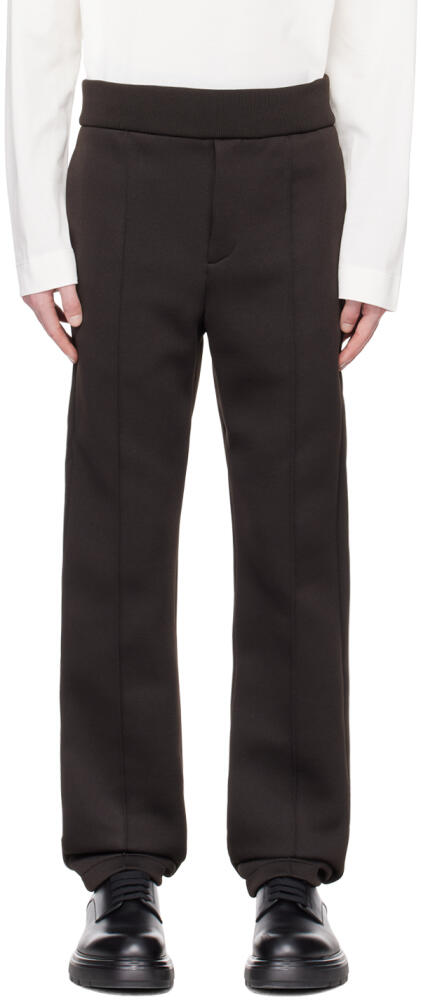 Ferragamo Brown Pinched Seam Trousers Cover