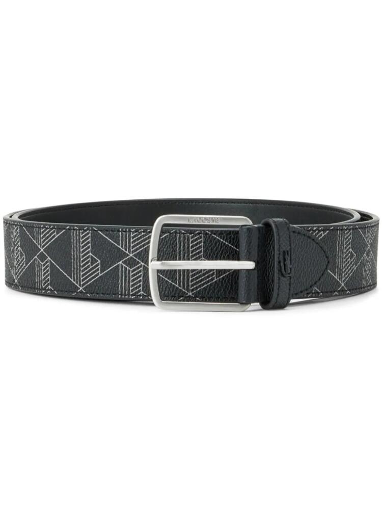 Lacoste logo-engraved belt - Black Cover