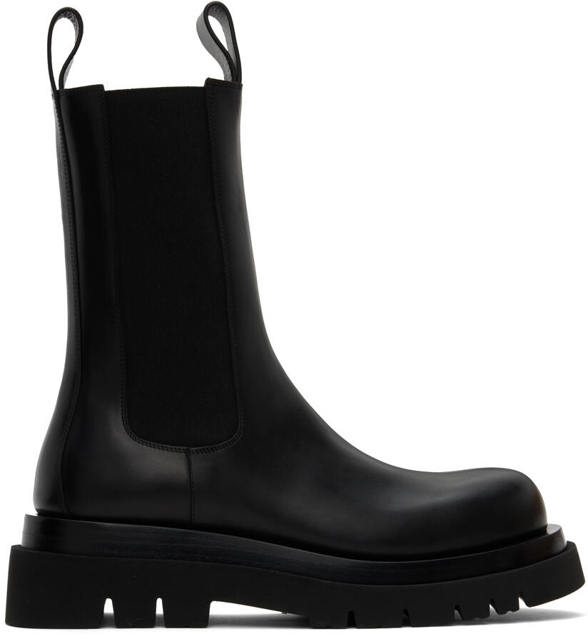 Bottega Veneta Black Lug Chelsea Boot Cover