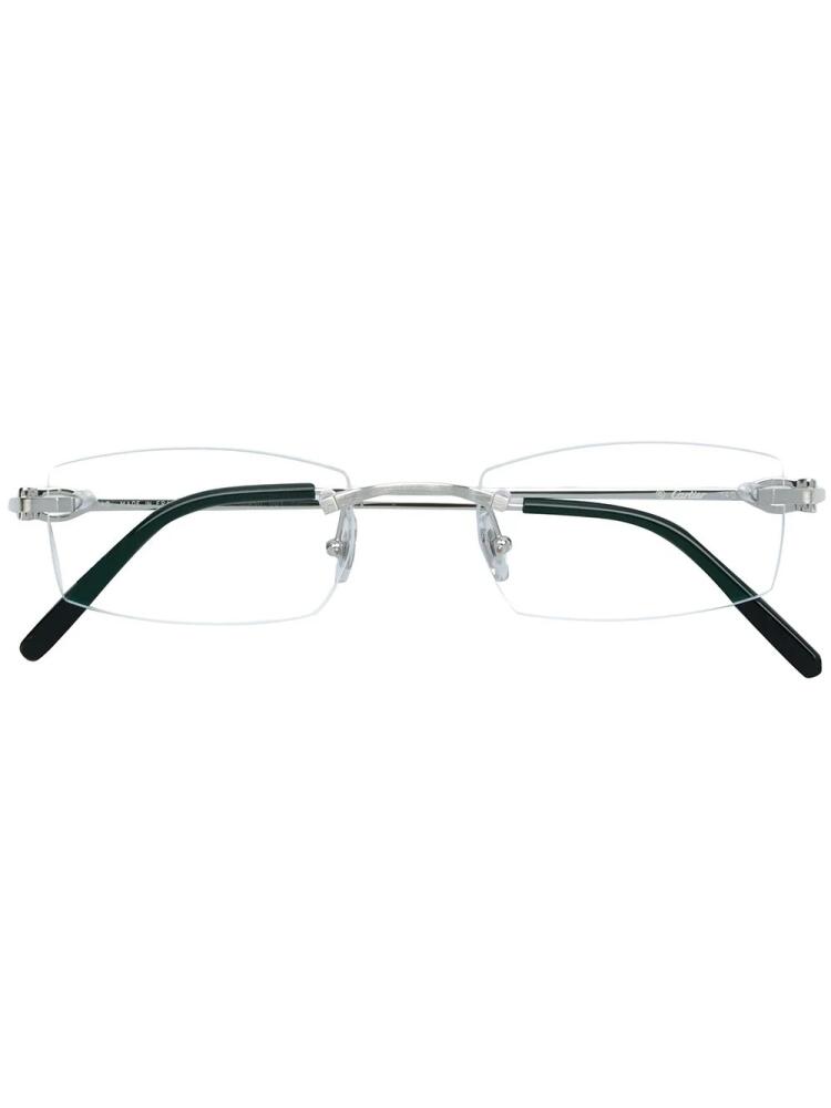 Cartier Eyewear CT0045O square-frame glasses - Metallic Cover