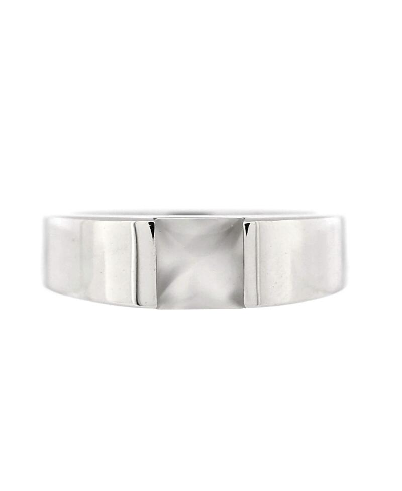 Pre-Owned Cartier Tank Ring 18K White Gold with Moonstone Cover