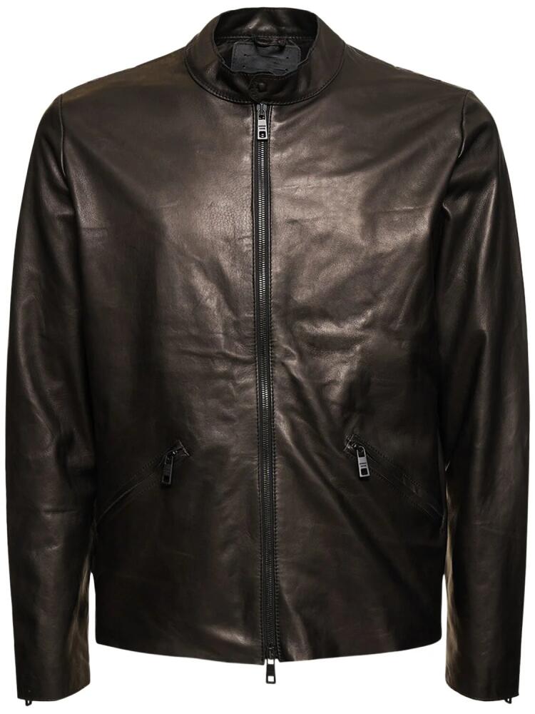 GIORGIO BRATO Natural Leather Biker Jacket Cover