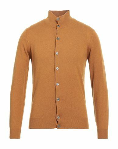 Filippo De Laurentiis Man Cardigan Ocher Cashmere Cover