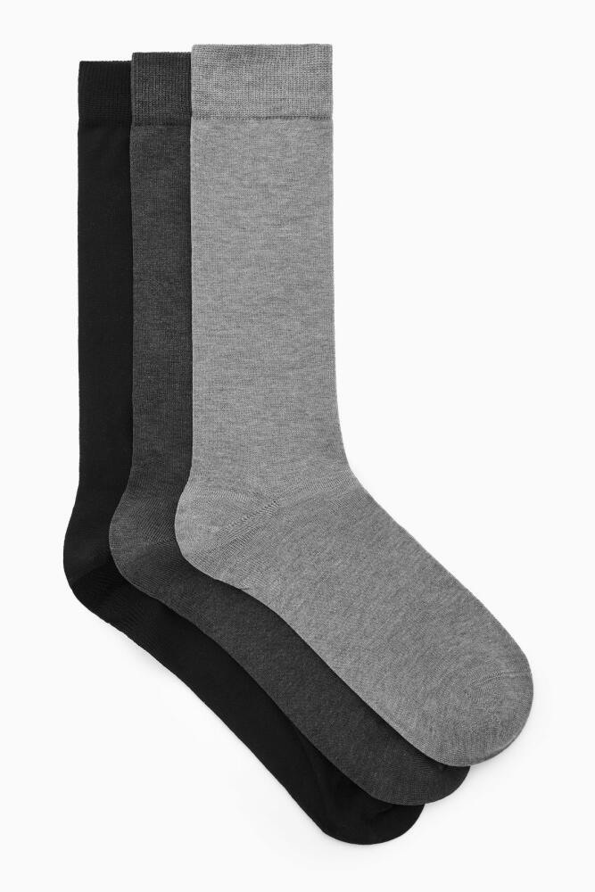 COS 3-PACK MERCERIZED COTTON SOCKS Cover