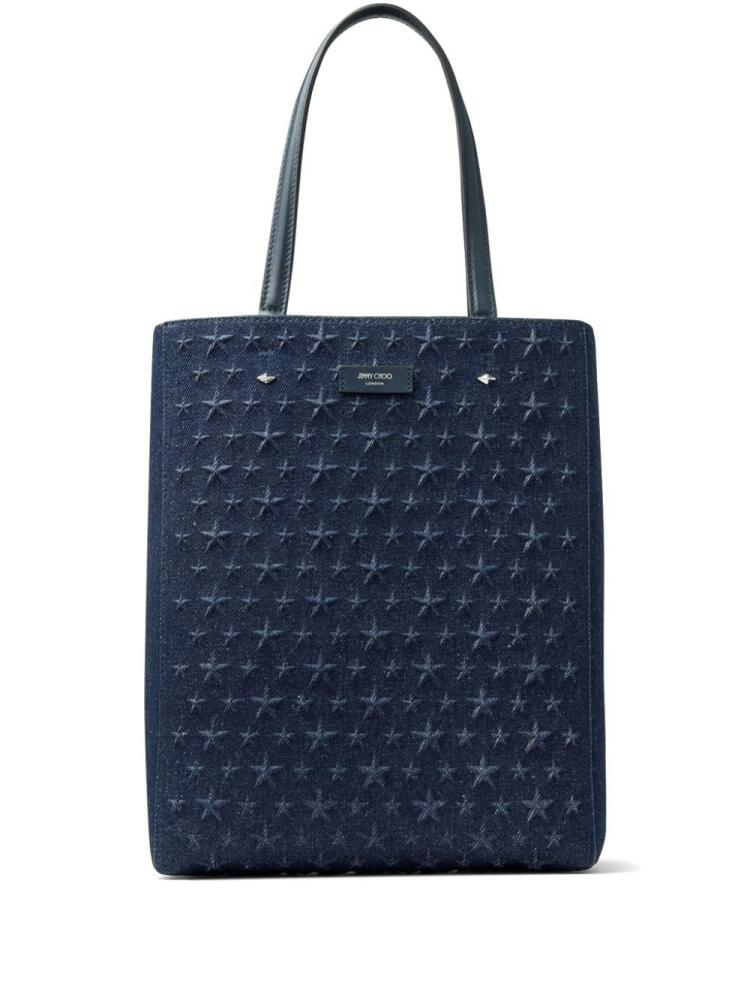 Jimmy Choo Lenny M-M denim tote bag - Blue Cover