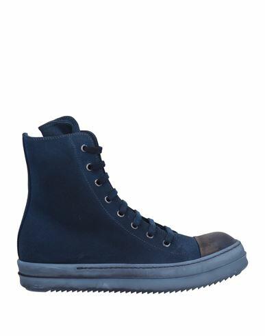 Drkshdw By Rick Owens Man Sneakers Midnight blue Leather, Textile fibers Cover