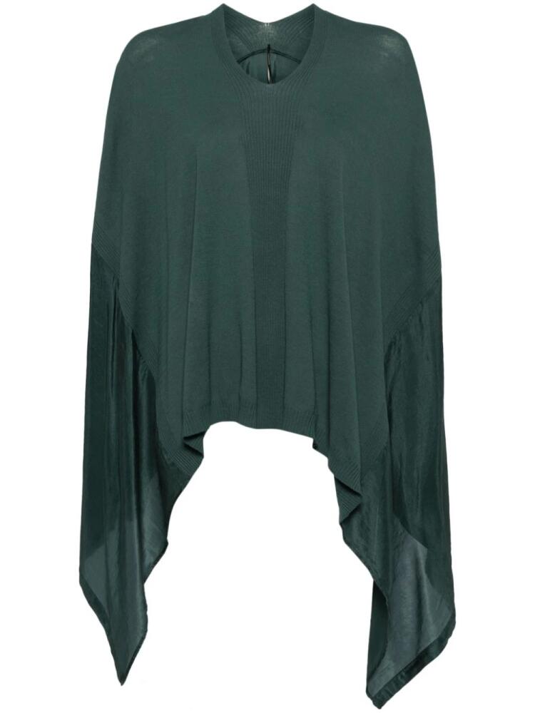 Masnada draped hi-lo blouse - Green Cover