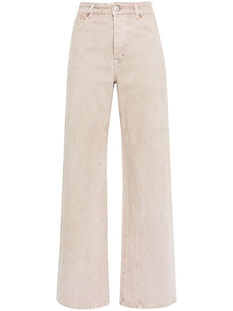 OUR LEGACY Treble Cut wide-leg trousers - Neutrals Cover