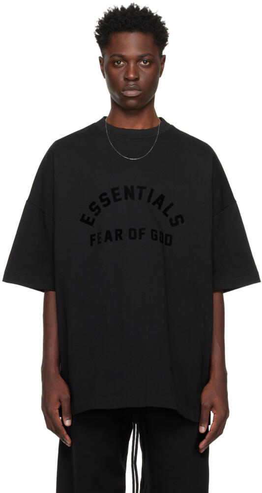 Fear of God ESSENTIALS Black Crewneck T-Shirt Cover