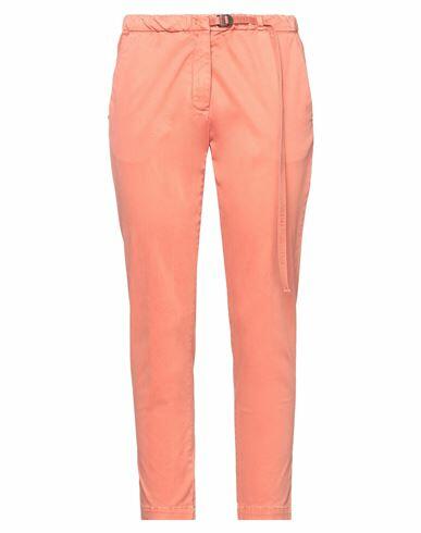 White Sand Woman Pants Salmon pink Cotton, Elastane Cover