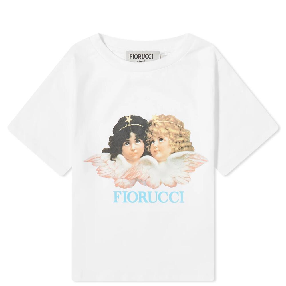 Fiorucci Women's Classic Angel Crop T-Shirt in White Cover