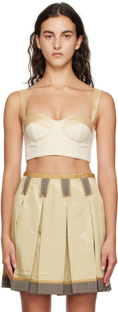 Moschino Beige Inside Out Tank Top Cover