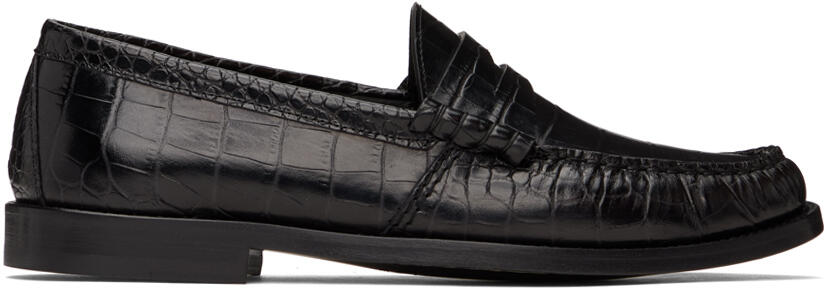 Rhude Black Croc Penny Loafers Cover