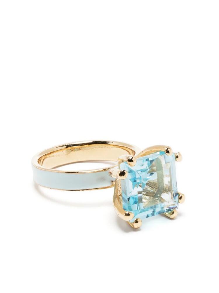 BEATRIZ PALACIOS Blue Moon ring - Gold Cover