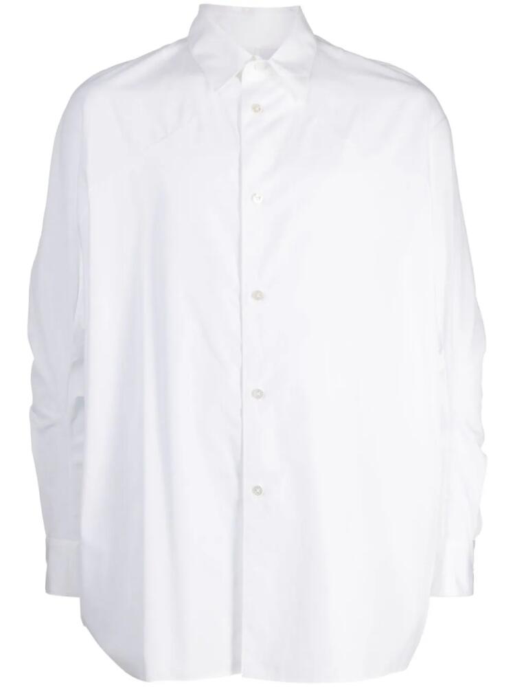 Fumito Ganryu long-sleeve cotton shirt - White Cover