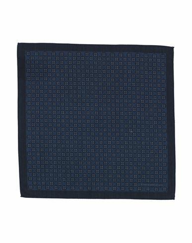 Zegna Man Scarf Blue Wool Cover