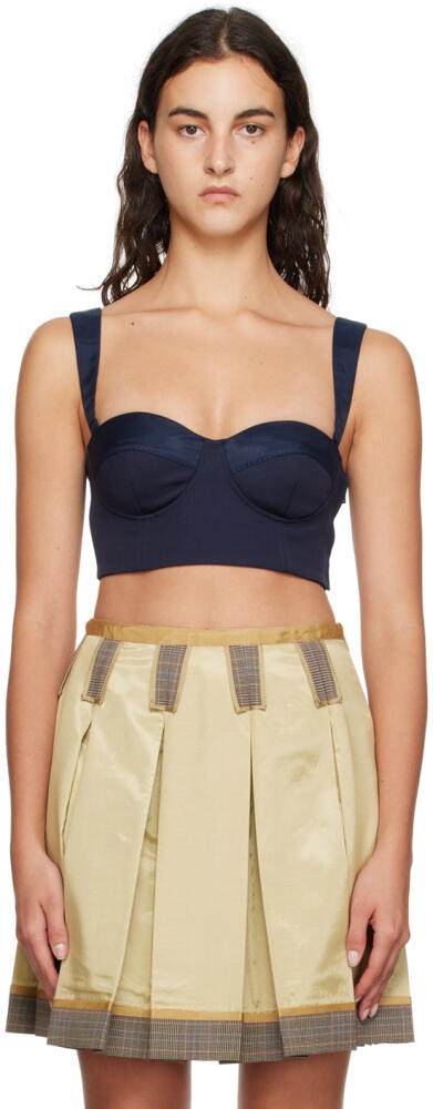 Moschino Navy Inside Out Tank Top Cover