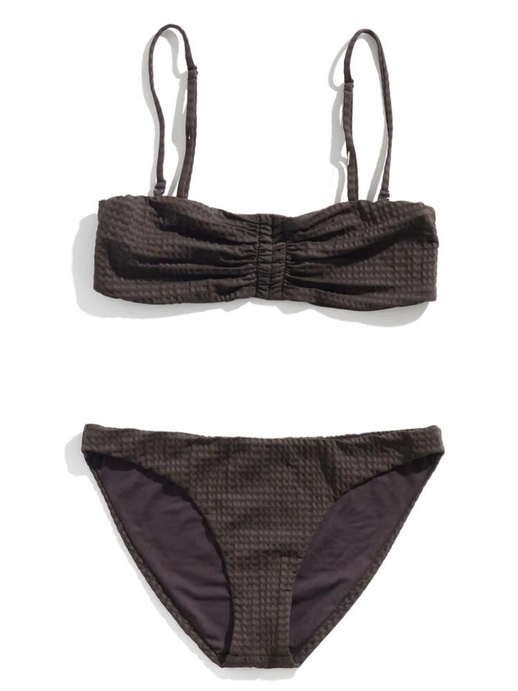 Bimba y Lola waffle-knit bikini set - Brown Cover