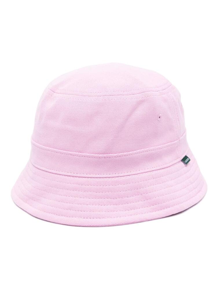 Lacoste logo-patch bucket hat - Pink Cover