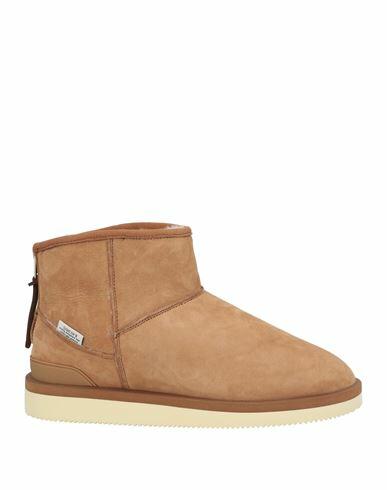 Suicoke Man Ankle boots Camel Leather Cover