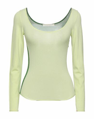 Liviana Conti Woman Sweater Acid green Viscose, Polyamide Cover