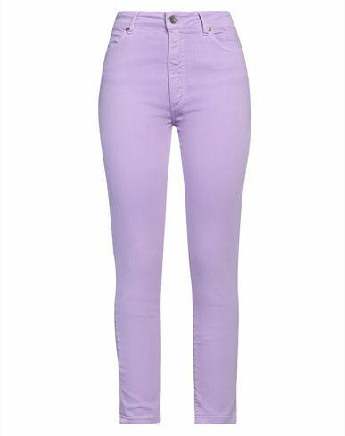 Soallure Woman Jeans Lilac Cotton, Elastane Cover