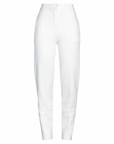 Lamberto Losani Woman Pants White Cotton, Polyester, Silk Cover