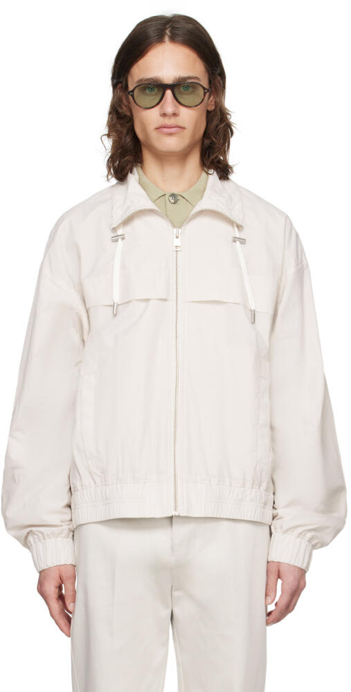 AMI Paris Off-White Zip Bomber Jacket Cover