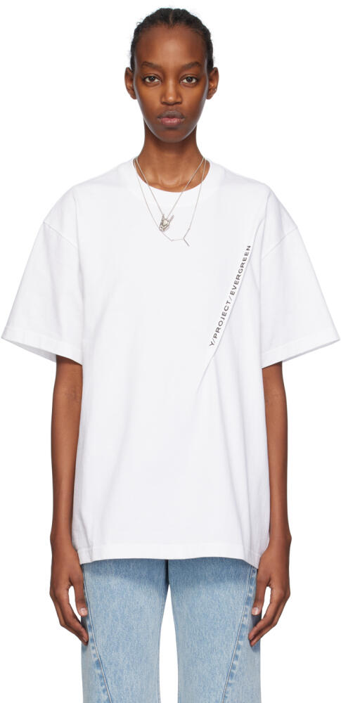 Y/Project White Pinched T-Shirt Cover