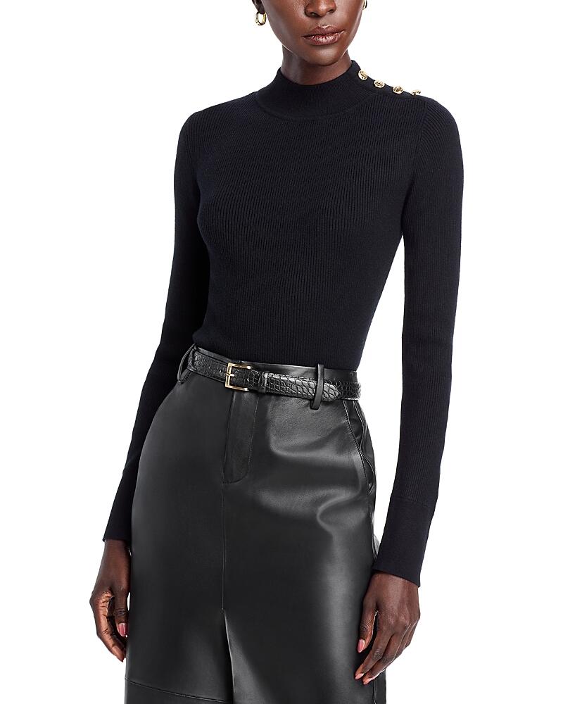 Elie Tahari The Naya Mock Neck Sweater Cover