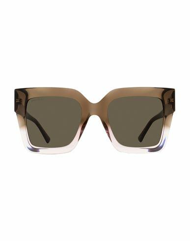 Jimmy Choo Jimmy Choo Square Edna Sunglasses Woman Sunglasses Brown Acetate Cover