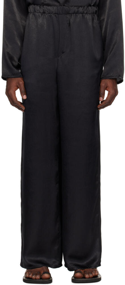 Ludovic de Saint Sernin Black Elasticized Trousers Cover