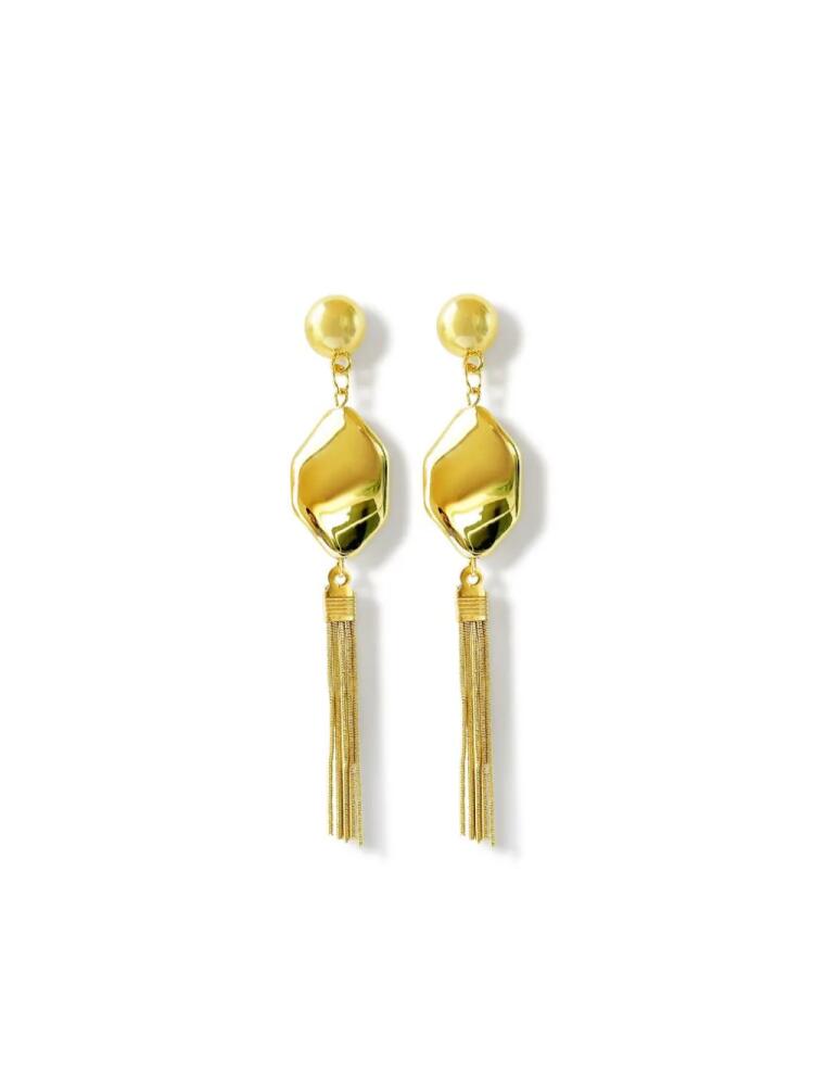 Hzmer Jewelry tassel-detail drop earrings - Gold Cover