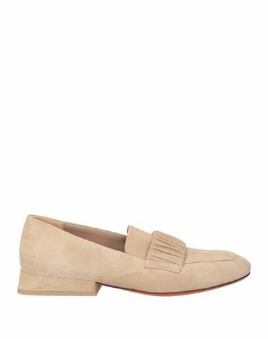 Santoni Woman Loafers Sand Soft Leather Cover