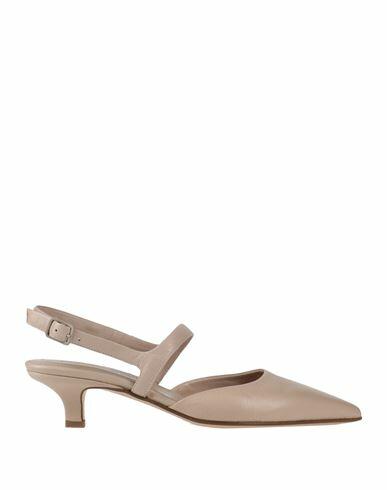 Pomme D'or Woman Pumps Light grey Soft Leather Cover