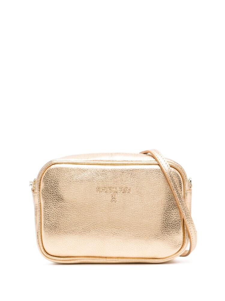 Patrizia Pepe metallic-effect crossbody bag - Gold Cover