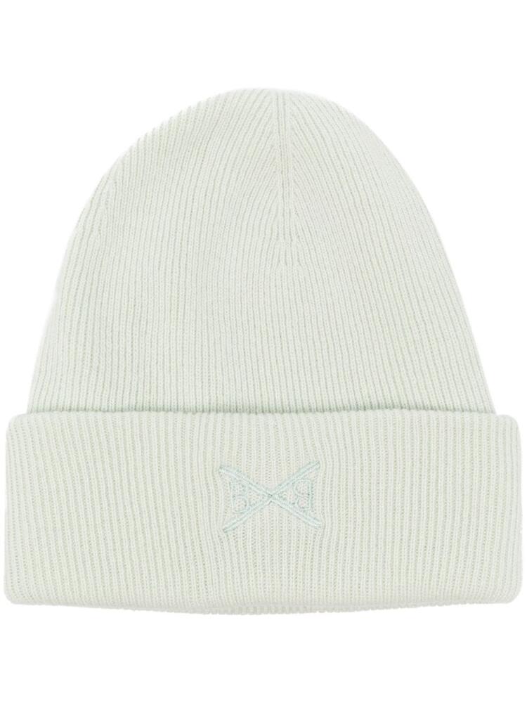 Barrie embroidered-logo knit beanie - Green Cover