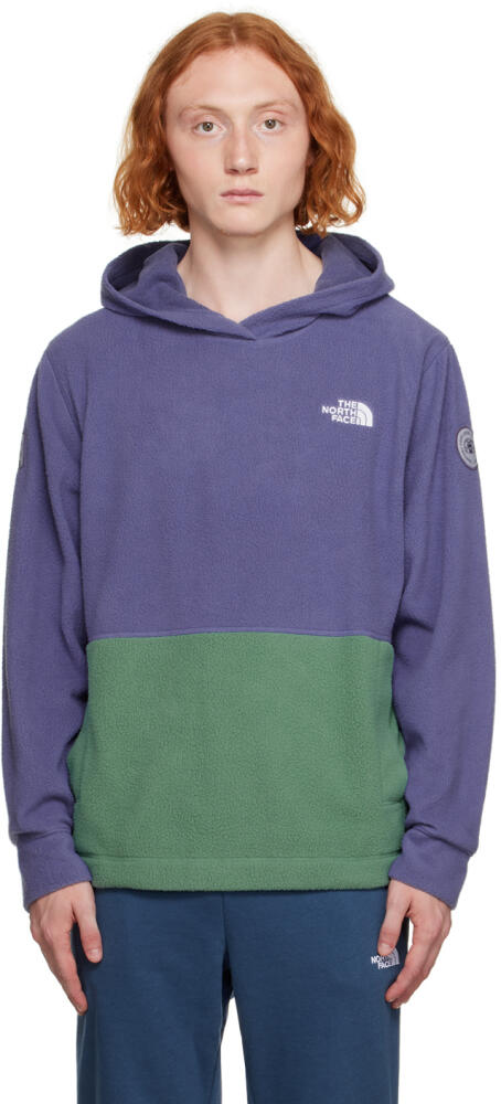 The North Face Blue Embroidered Hoodie Cover