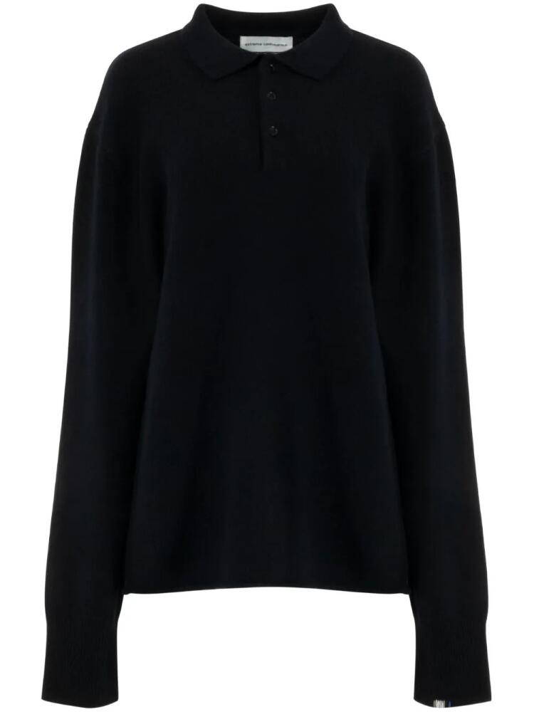 extreme cashmere Marylebone knit polo sweater - Black Cover